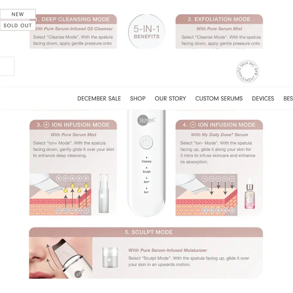 Skin Inc DeepCare Flash Facial Spatula